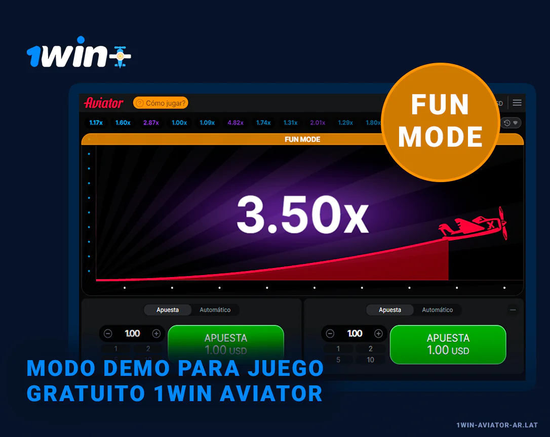 Los jugadores argentinos pueden probar el juego Aviator en modo demo.
