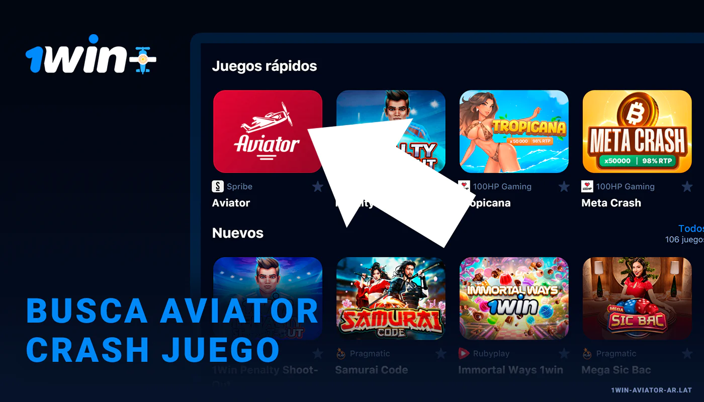 Haz clic en el Icono Aviador - 1Win Argentina