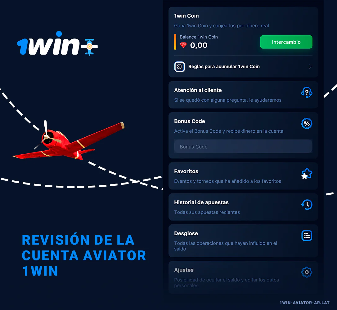 Revisión de Cuenta Personal - 1Win Aviator Argentina