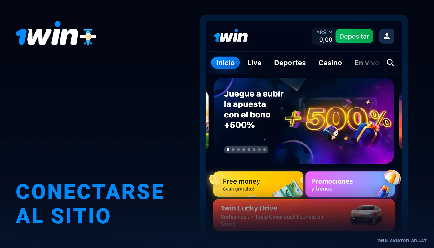Vaya al sitio web de 1Win Aviator para comenzar a descargar la aplicación para Android