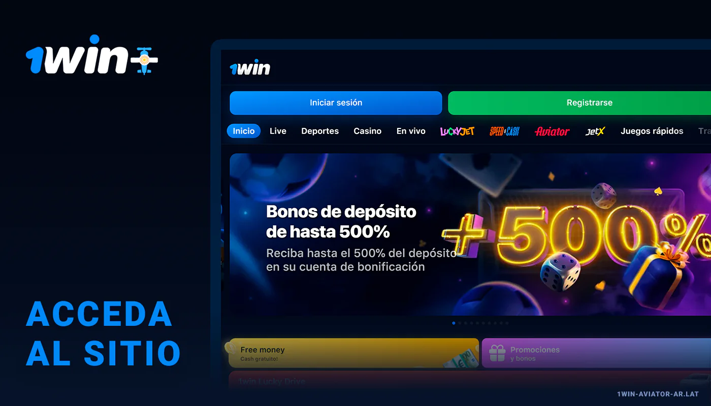 Abra el sitio web de 1Win Aviator para comenzar a depositar dinero