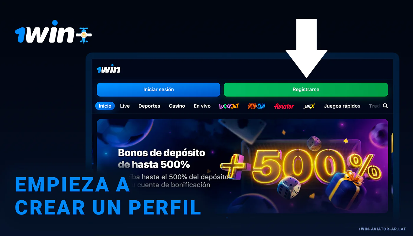 Empieza a crear un perfil - 1Win Aviator