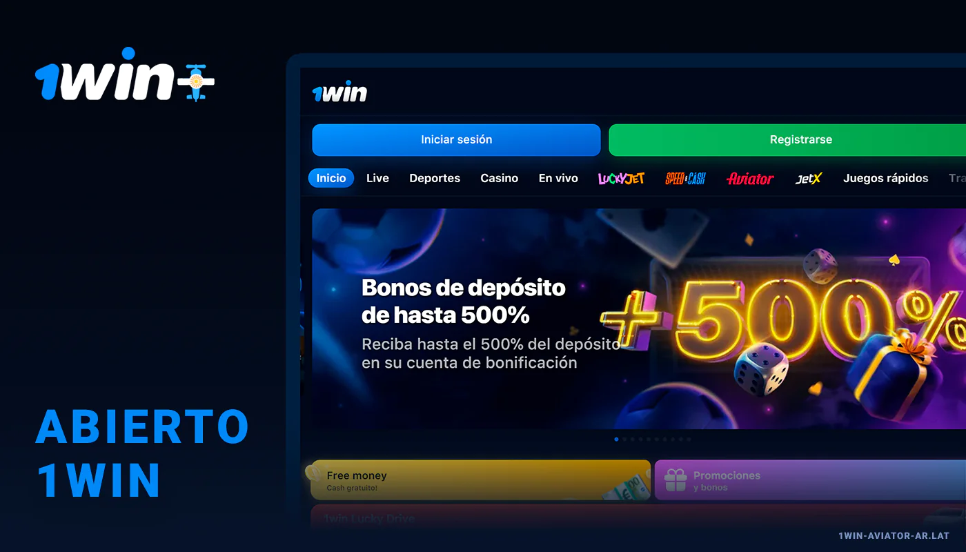 abra 1Win Aviator para iniciar el procedimiento de retiro