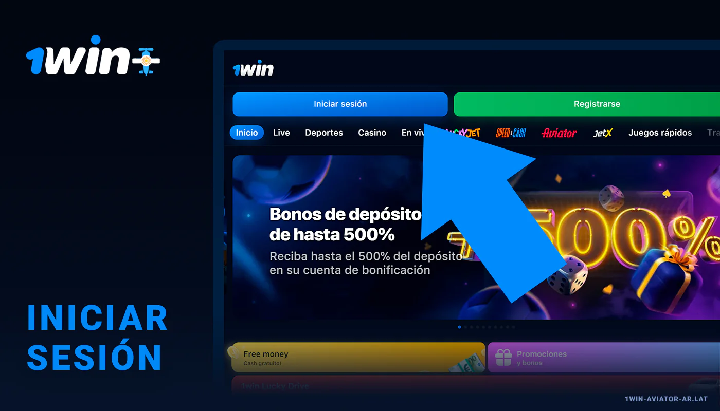 Inicie sesión en 1Win Aviator